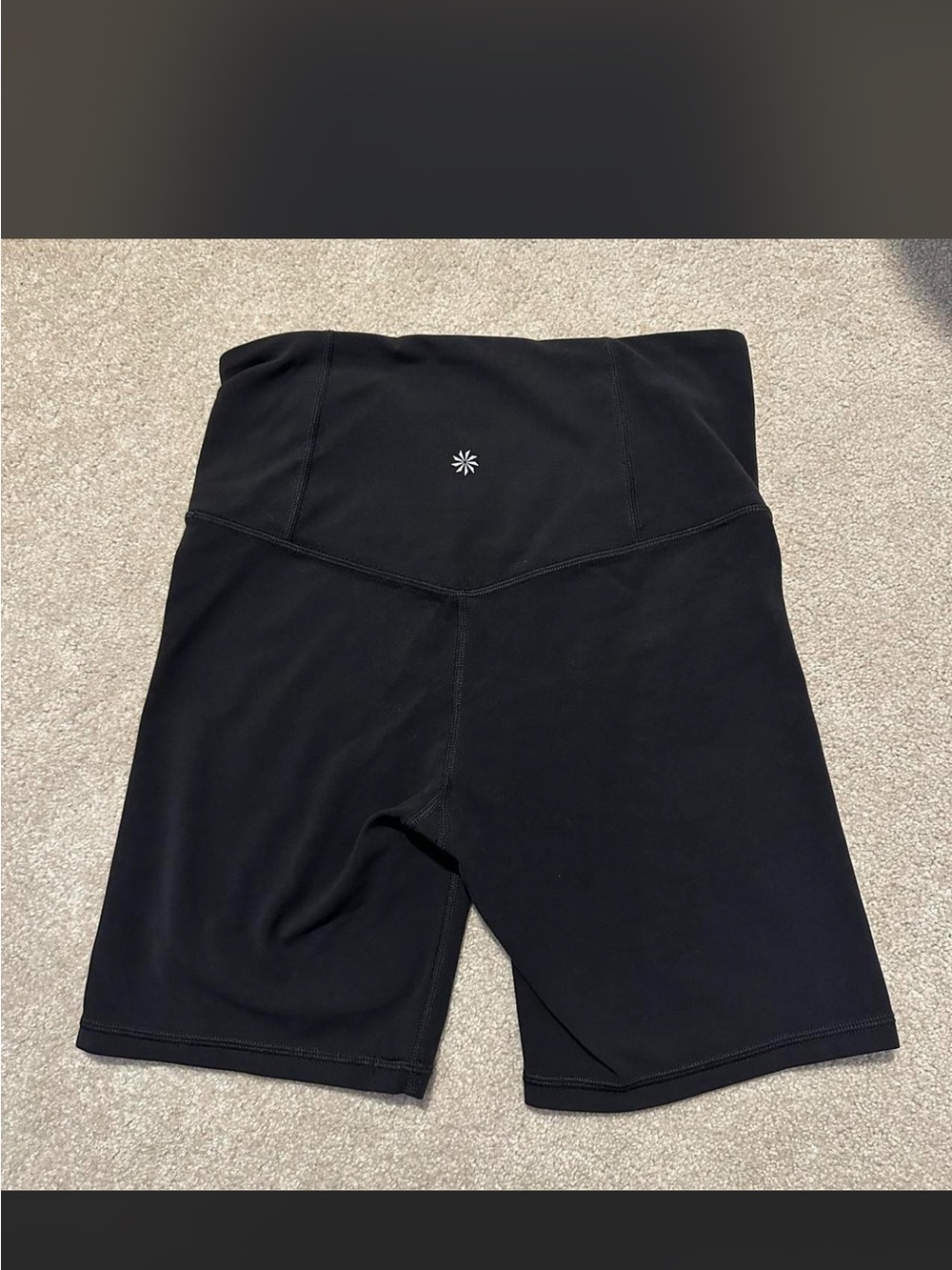 Athleta Black High-Waist Bike Shorts